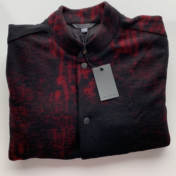 John Varvatos Jewell Baseball Jacket - Picture 3 of 11